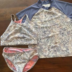 Athleta Size L (12) reversible bathing suit